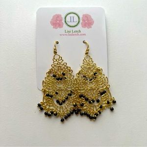 NWT Lisi Lerch Gold Dangle Earrings